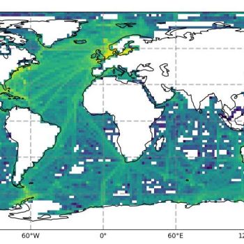 Spatial distribution of SOCAT fCO2