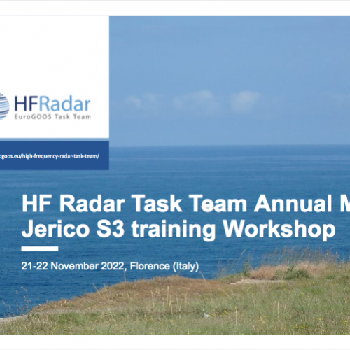 EuroGOOS HF radar Task Team Annual Meeting & JERICOS3 Training Workshop